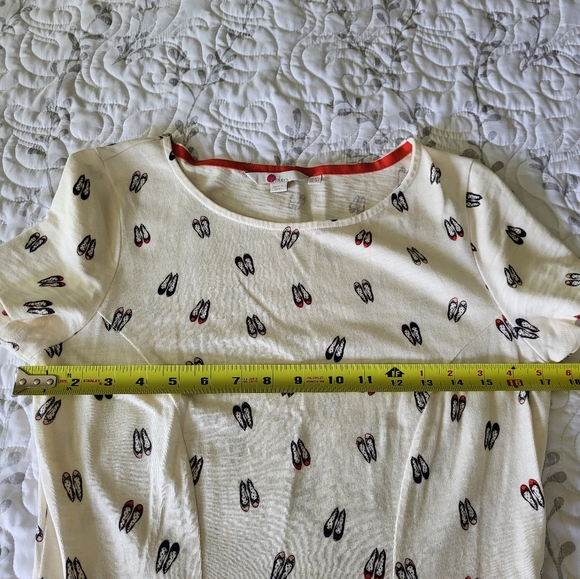 Boden Ballet Slipper Print Dress - Picture 3 of 7